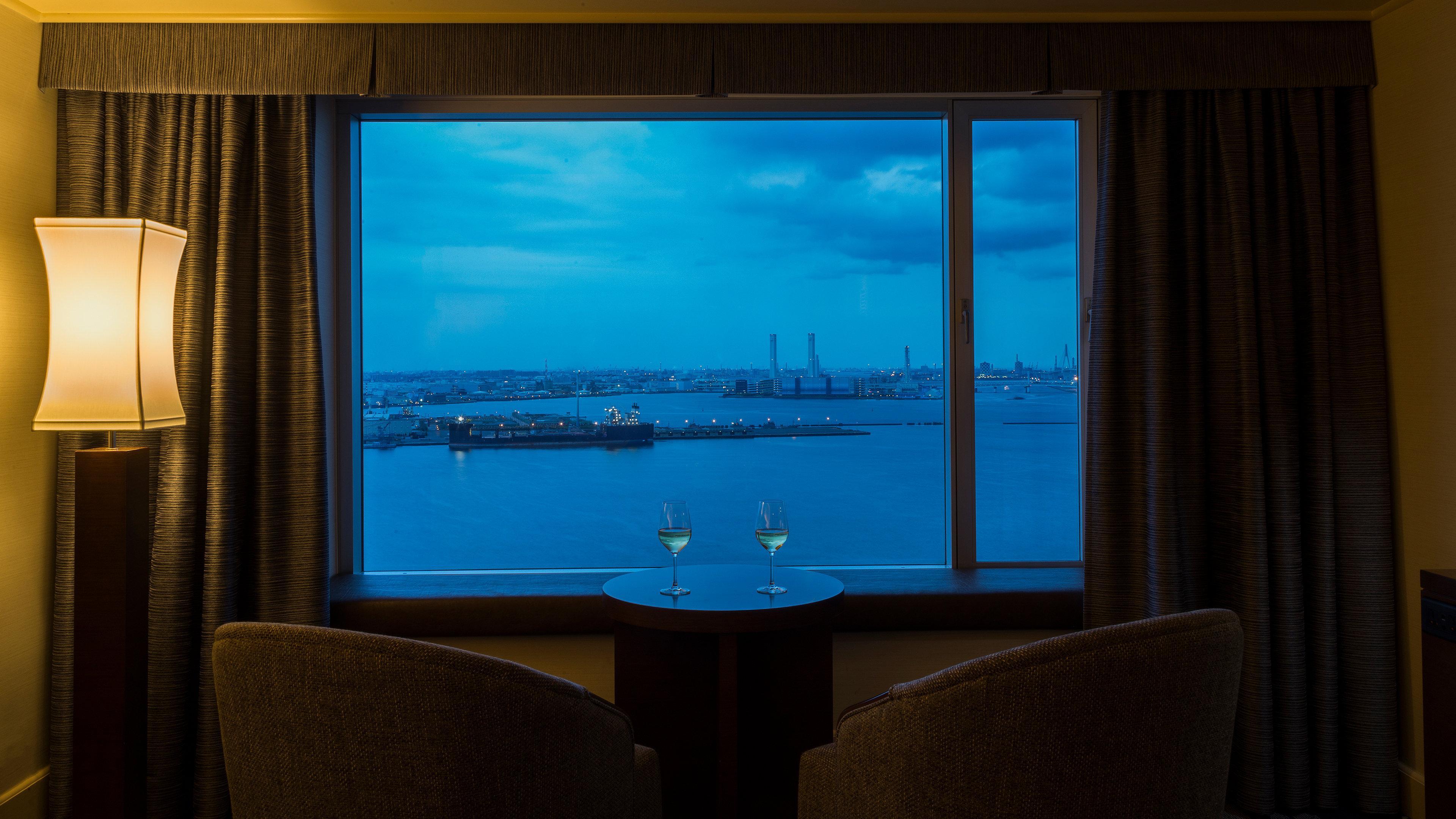 Intercontinental Yokohama Grand By Ihg Hotel Exterior photo View from a room at the hotel